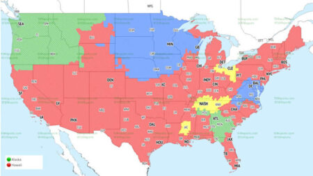 NFL coverage map Week 14
