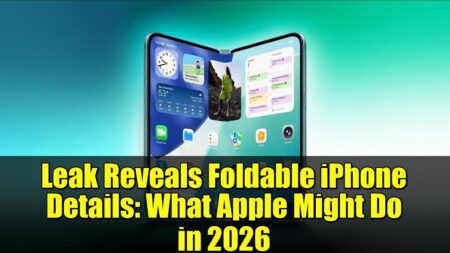 Apple Foldable iPhone Leak Reveals Major Design and Hardware Firsts