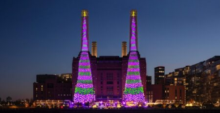 Apple Transforms Battersea Power Station with Public iPad Christmas Tree Contest Apple iPad