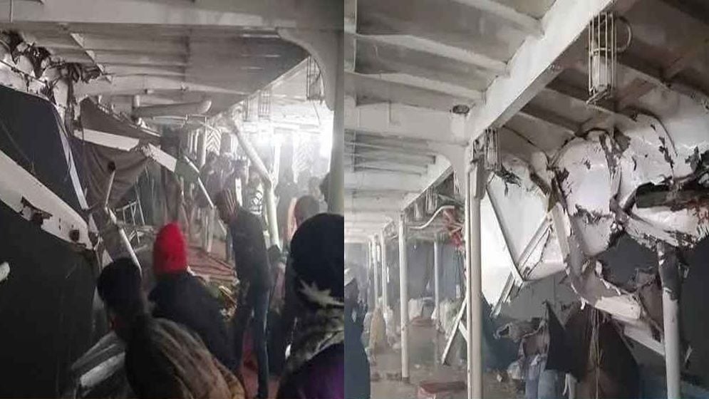 লঞ্চে ভয়াবহ সংঘর্ষ