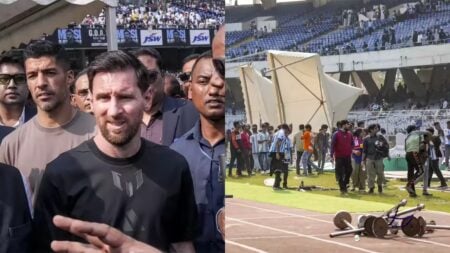 Messi’s Kolkata Visit Ends in Chaos as Fans Protest Over Poor Visibility Messi’s Kolkata Visit Ends in Chaos as Fans Protest Over Poor Visibility