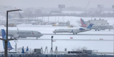 NYC flight cancellations winter storm