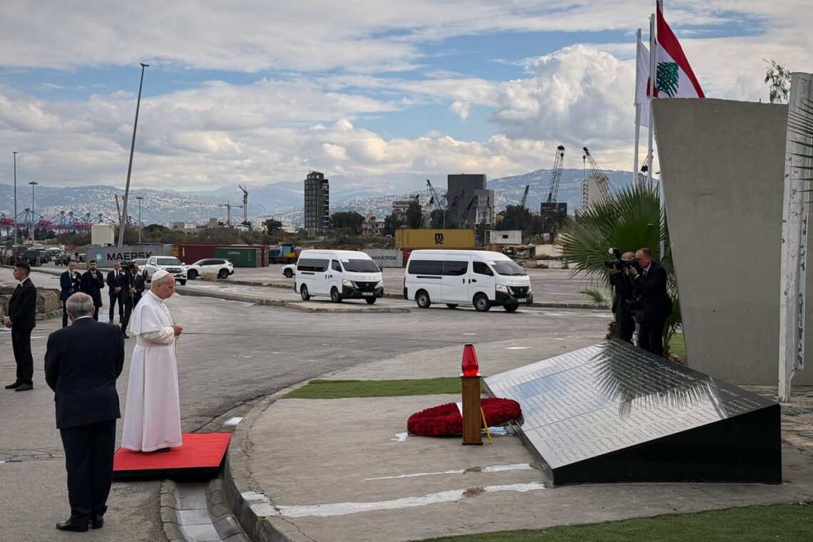 Pope’s Beirut Visit Concludes with Emotional Port Blast Memorial