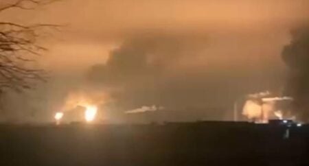 Ukrainian drone attack