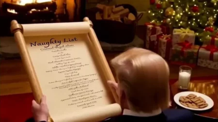 White House Santa's Naughty List video