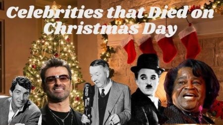 celebrities who died on christmas day