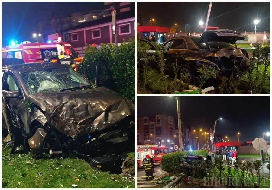 Mercedes crash Romania