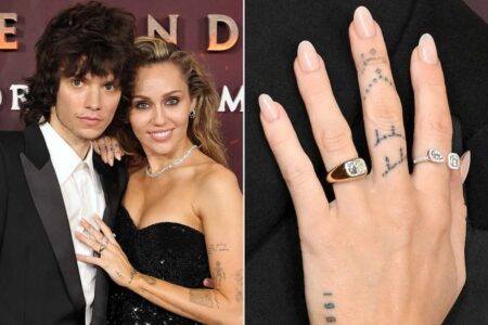 Miley Cyrus Engagement Ring Sparks Wedding Buzz with Maxx Morando Miley Cyrus engagement