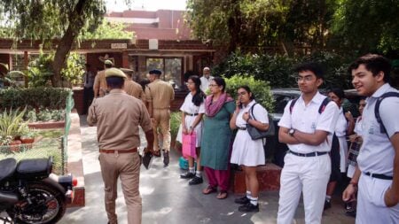 Delhi Schools Evacuated After Widespread Bomb Threat Email Delhi school bomb threat
