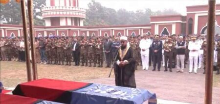 শান্তিরক্ষীর জানাজা সম্পন্ন