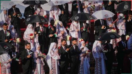 গাজায় গণবিয়ে