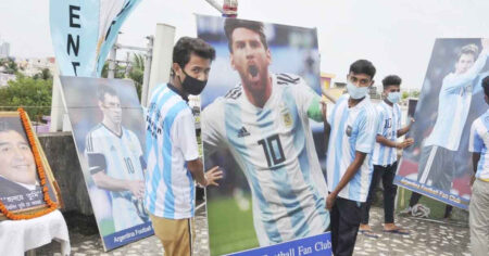 মেসি জ্বরে কাঁপছে কলকাতা