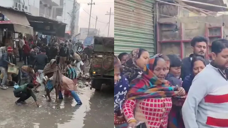 গাড়ির নিচে চাপা পড়ল ছাত্র, নিথর দেহ পাশে রেখেই মাছ লুটে ব্যস্ত জনতা অমানবিক আচরণ