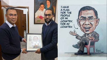 কার্টুনিস্ট উদয়কে ধন্যবাদ দিলেন তারেক রহমান কার্টুনিস্ট উদয়