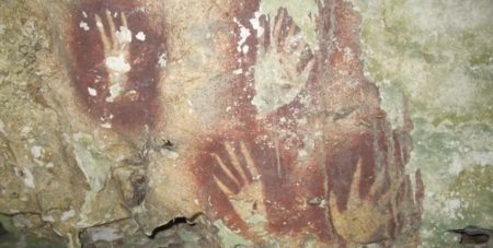 World’s Oldest Cave Painting Discovered in Indonesia cave painting