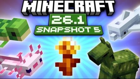 Minecraft 26.1 Snapshot 5 Brings Aquatic Baby Mob Remodels and Golden Dandelion minecraft 26.1 snapshot 5