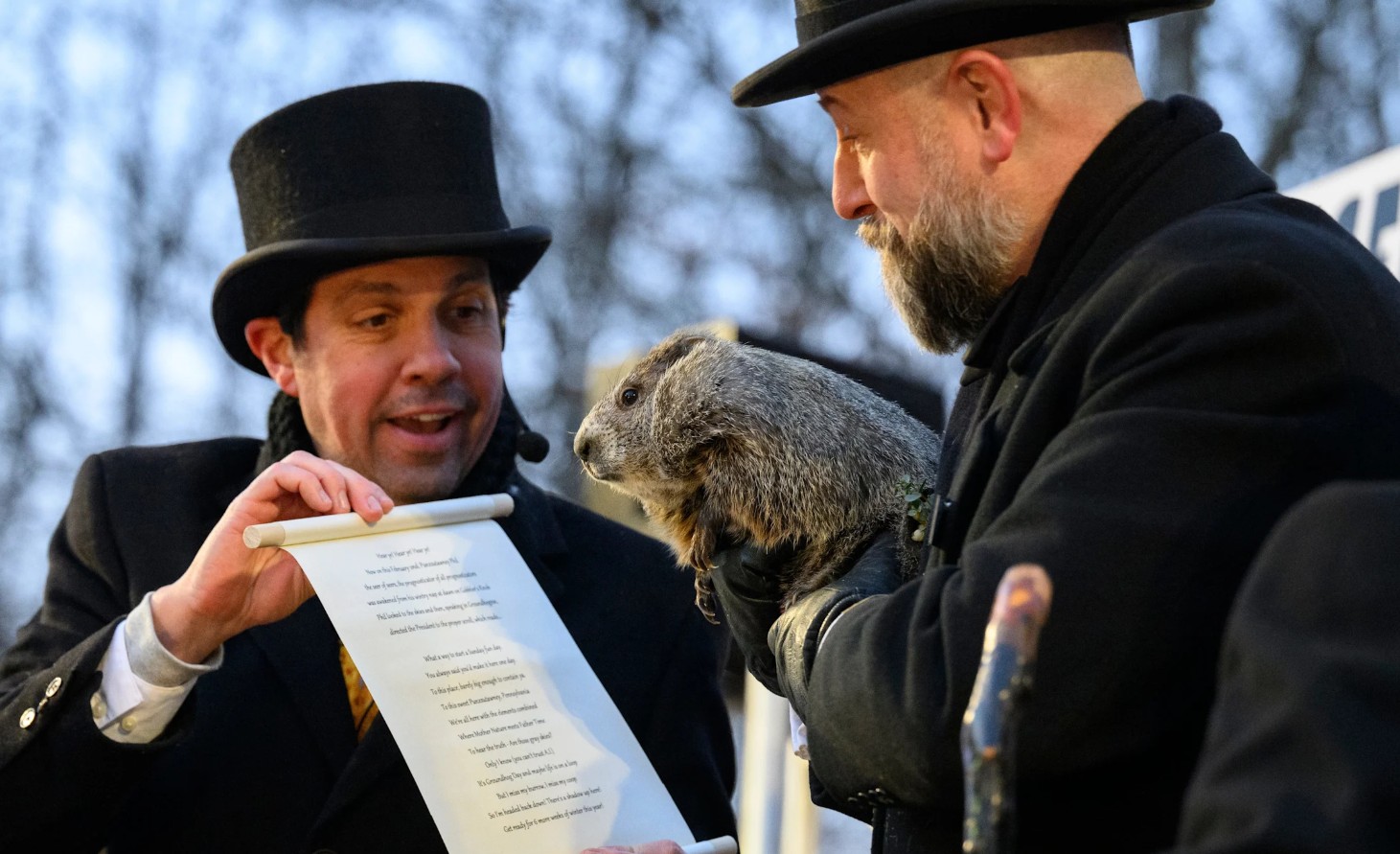 did the groundhog see his shadow