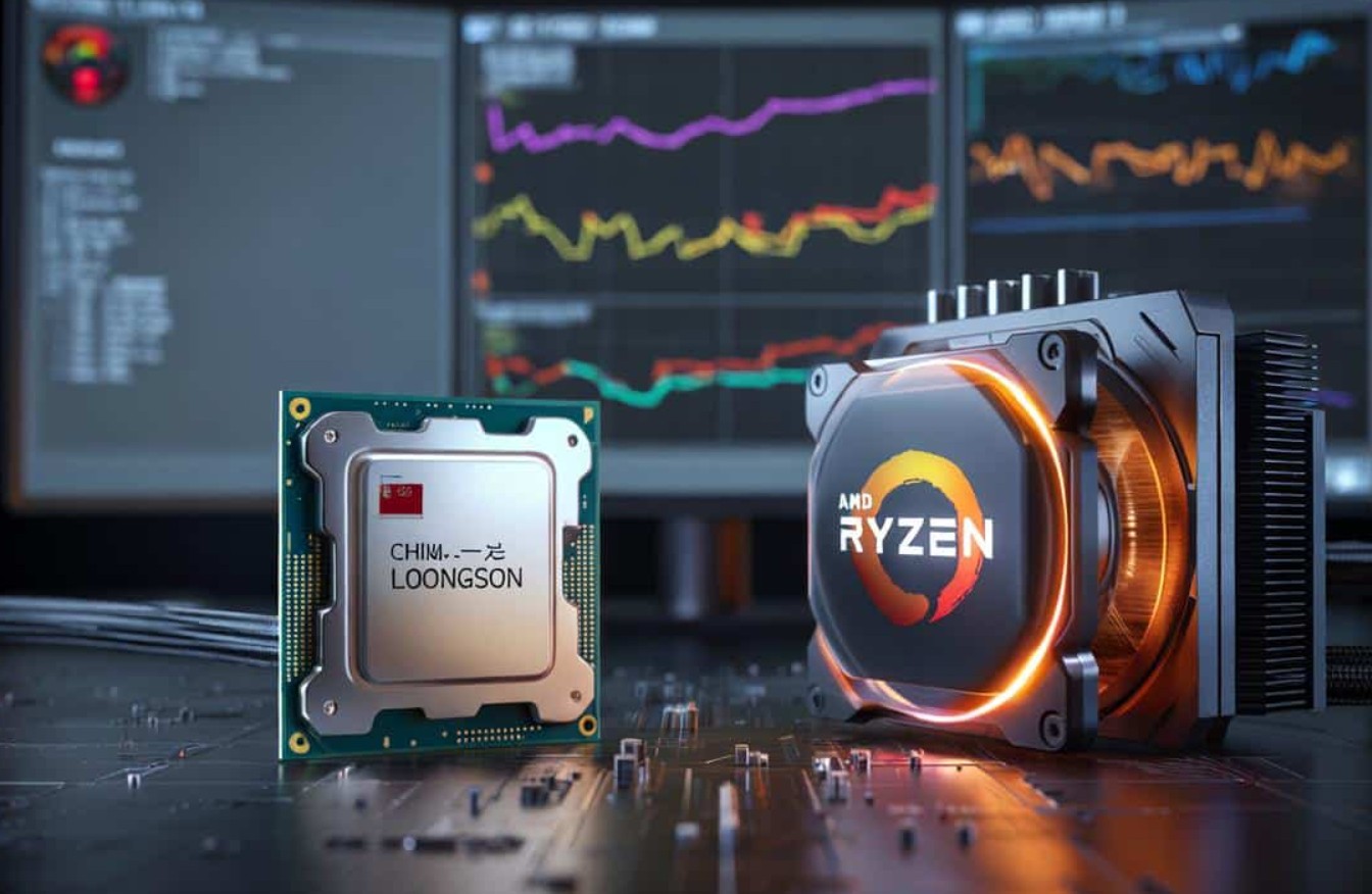 China Made Loongson 12-Core Chip Shows Wide Performance Gap In Linux Benchmarks