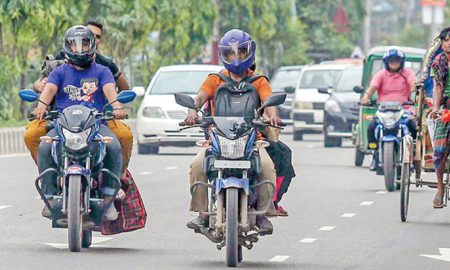 মোটরসাইকেল চলাচল বন্ধ