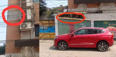 নিকুঞ্জে ডেসকোর ‘টাইলস আতঙ্ক’: বড় দুর্ঘটনা থেকে অল্পের জন্য রক্ষা টাইলস আতঙ্ক
