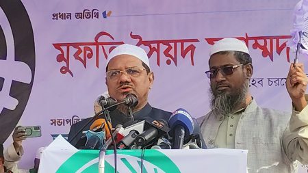 জনগণ ভারত-আমেরিকার ইনসাফ দেখতে চায় না : চরমোনাই পীর চরমোনাই পীর