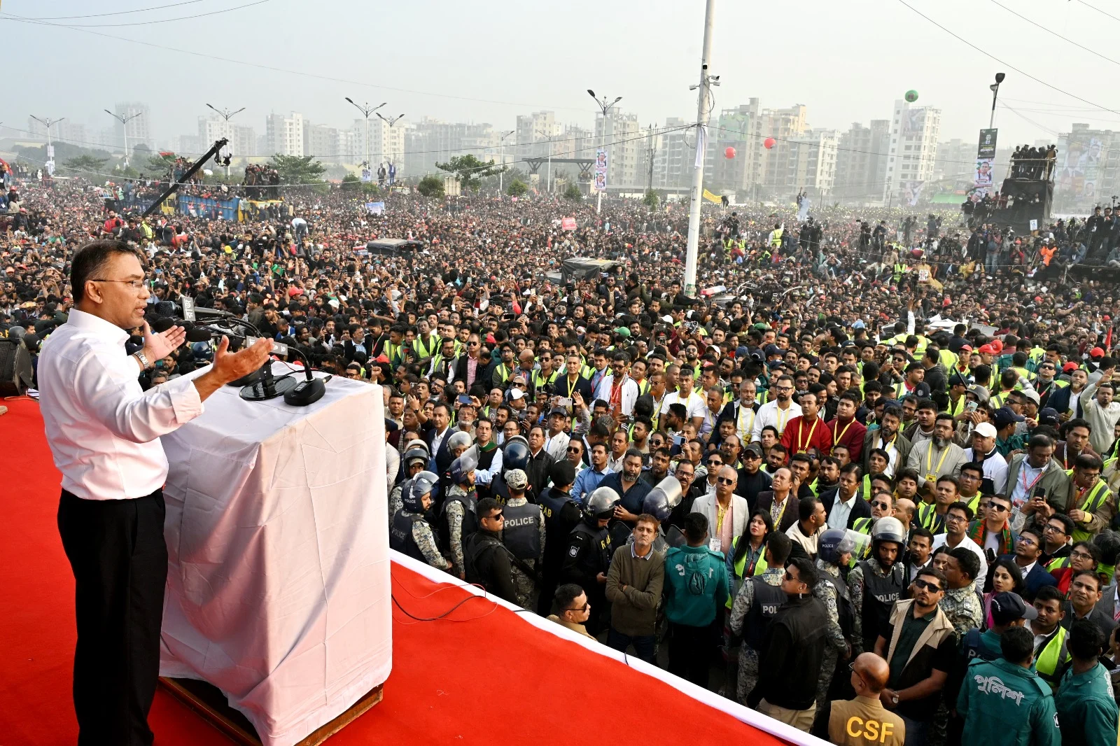 তারেক রহমানের জনসভা