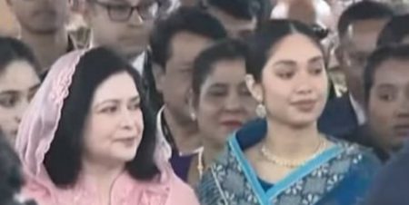শপথ অনুষ্ঠানে জুবাইদা ও জাইমা