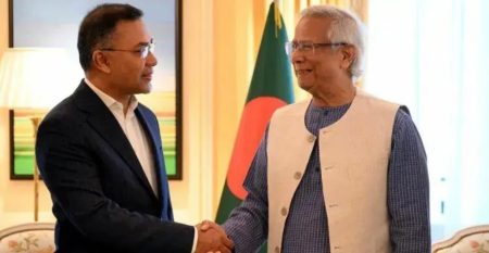 তারেক রহমানকে প্রধান উপদেষ্টার অভিনন্দন অভিনন্দন বার্তা