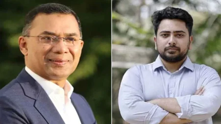 নাহিদ ইসলামের বাসায় তারেক রহমান