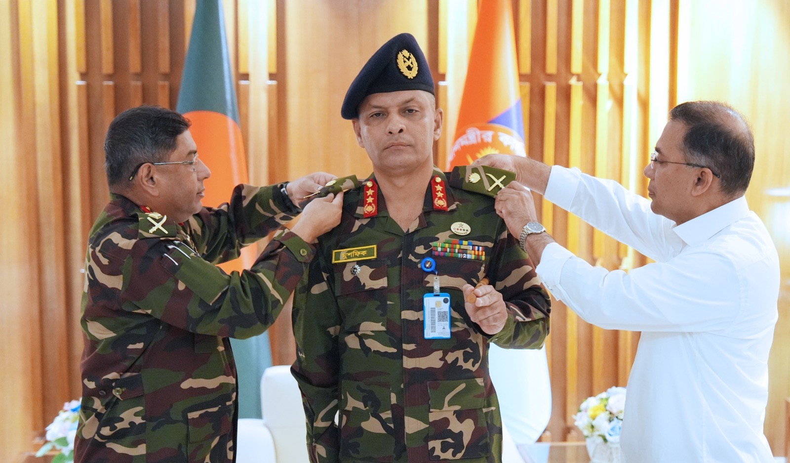 সশস্ত্র বাহিনী বিভাগের নতুন পিএসও লেফটেন্যান্ট জেনারেল মুশফিক
