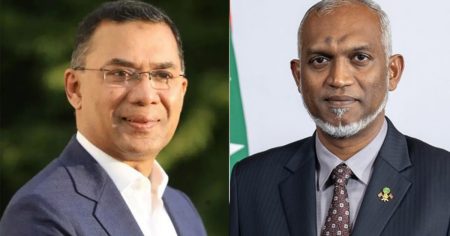 তারেক রহমানের সঙ্গে মালদ্বীপের প্রেসিডেন্টের সৌজন্য সাক্ষাৎ সৌজন্য সাক্ষাৎ