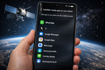Samsung Added a Menu Showing Which Installed Apps Support Satellite Connections samsung added a menu showing which installed apps support satellite connections