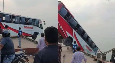 পদ্মায় বাসডুবি : ঢাকার ডুবুরি প্রত্যাহার, কাজ করছে ফরিদপুর ইউনিট পদ্মায় বাসডুবি