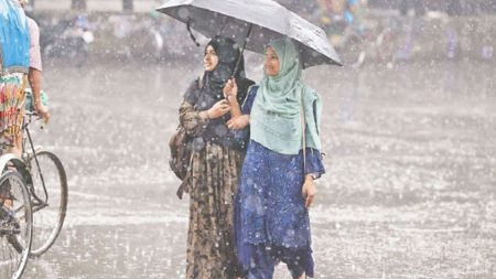 ঢাকায় আবারও বজ্রসহ বৃষ্টির পূর্বাভাস বৃষ্টির আবহাওয়ার খবর