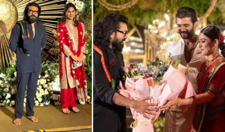 বিজয়-রাশমিকার বিয়ের অনুষ্ঠানে খালি পায়ে কেন রাম চরণ? রাম চরণ
