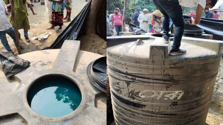 পানির ট্যাংকে মিলল ১০ হাজার লিটার জ্বালানি তেল জ্বালানি তেল