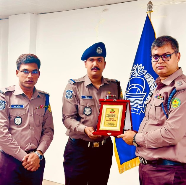 SI Zia of Khilkhet Police Station Named Best SI in Gulshan Division, Also Recognized as Best Vehicle Recovery Officer