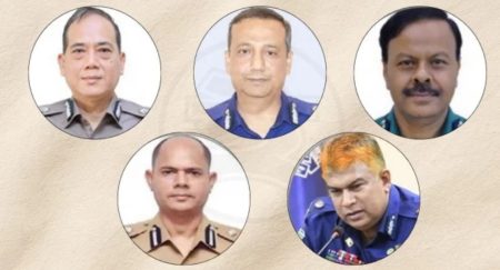 ৫ অতিরিক্ত আইজিপি বাধ্যতামূলক অবসরে আইজিপি