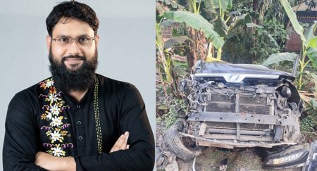 কুড়িগ্রাম-২ এমপি আতিকুর রহমান মুজাহিদ সড়ক দুর্ঘটনায় আহত আতিকুর