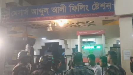 বন্ধ পাম্প থেকে ৩৪ হাজার লিটার জ্বালানি উদ্ধার