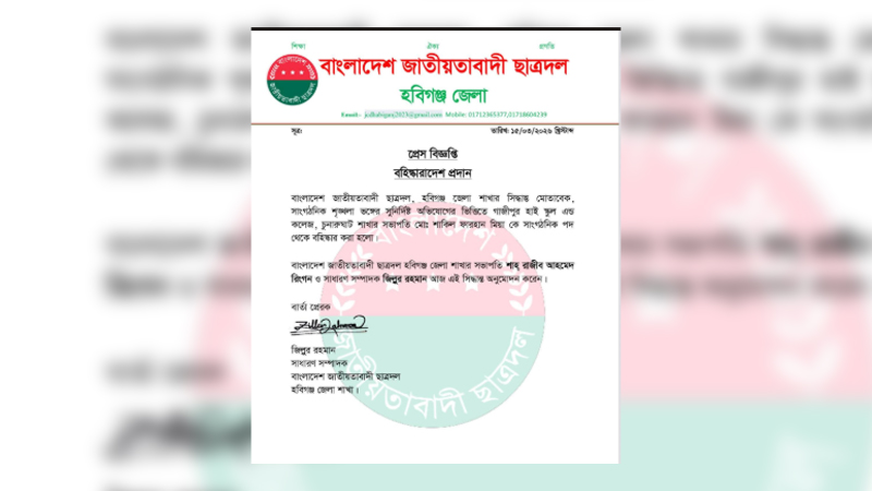 মুরগিবাহী গাড়ি থেকে ১৬০ মুরগি ছিনতাইয়ের অভিযোগ, ছাত্রদল নেতা বহিষ্কার