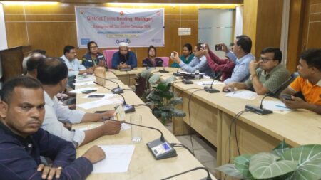 হাম-রুবেলা টিকাদান ক্যাম্পেইন উপলক্ষে মানিকগঞ্জে সংবাদ সম্মেলন Manikganj