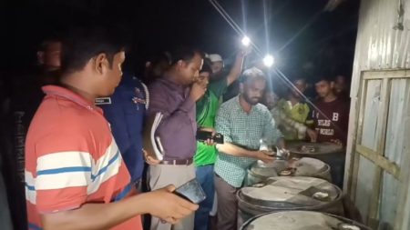 ব্রাহ্মণবাড়িয়ায় ৫ হাজার লিটার জ্বালানি তেল জব্দ তেল জব্দ