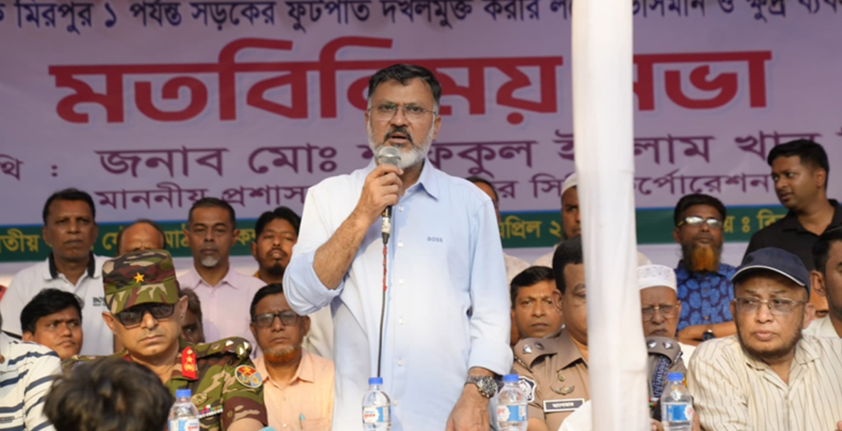 ফুটপাত-রাস্তা দখলমুক্ত রাখতে ফুটপাতে আর ব্যবসা করা যাবে না: ডিএনসিসি প্রশাসক