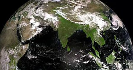 রহস্যময় সবুজ আলোয় দেখা গেল বাংলাদেশ, ভাইরাল স্যাটেলাইট ছবি সবুজ