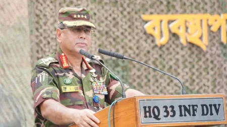 বর্তমানে দেশের পরিস্থিতি স্থিতিশীল : সেনাপ্রধান Army