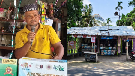 ৪০ লাখ টাকা বকেয়া, মাইক হাতে ব্যবসায়ীর আকুতি ব্যবসায়ীর আকুতি