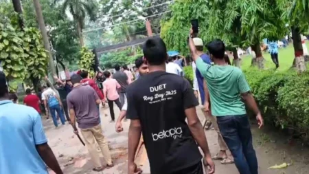ডুয়েটে দুই পক্ষের সংঘর্ষ, ধাওয়া-পাল্টাধাওয়া Duet