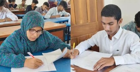 একসঙ্গে এসএসসি পরীক্ষা দিচ্ছেন মা-ছেলে SSC Exam
