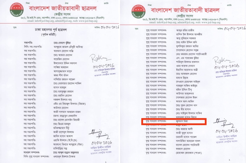 কার্জন হলের সিকিউরিটি গার্ড পেলেন ছাত্রদলের বড় পদ